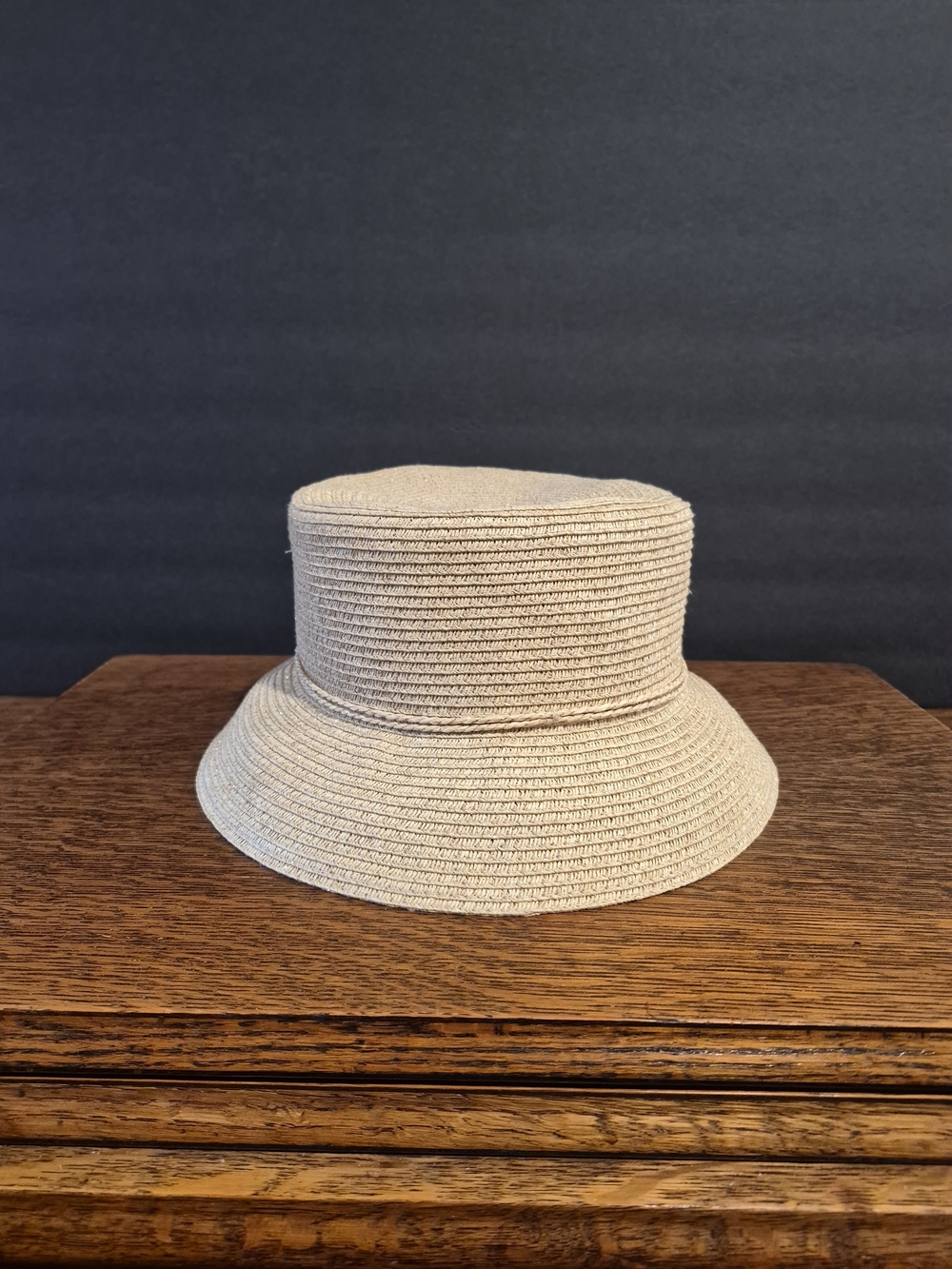 August Hat Company Women's Woven Straw Bucket Sun Hat